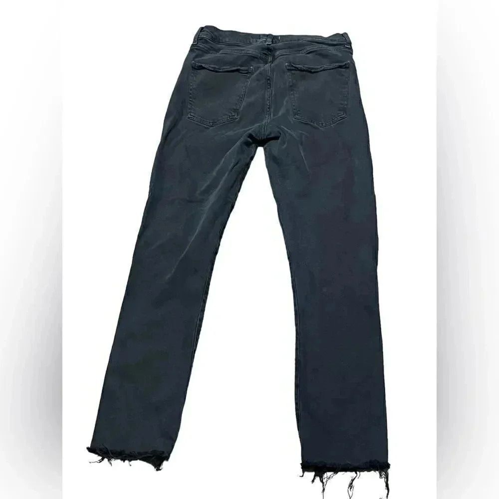 AGOLDE Toni Mid-Rise Slim Straight lyocell blend Jeans in Feral black sz 27 - Picture 4 of 10